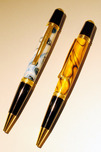 Allywood Creations Allywood Creations Wall Street Pen - Acrylic with 24K Gold & Black